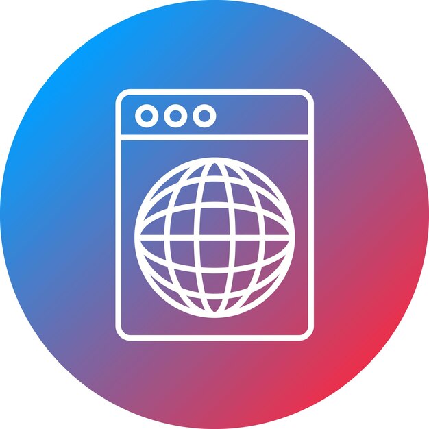 Immagine vettoriale dell'icona del sito web Può essere utilizzata per No Code