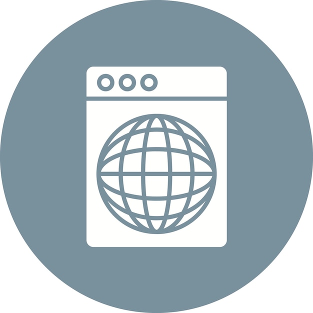 Immagine vettoriale dell'icona del sito web Può essere utilizzata per No Code