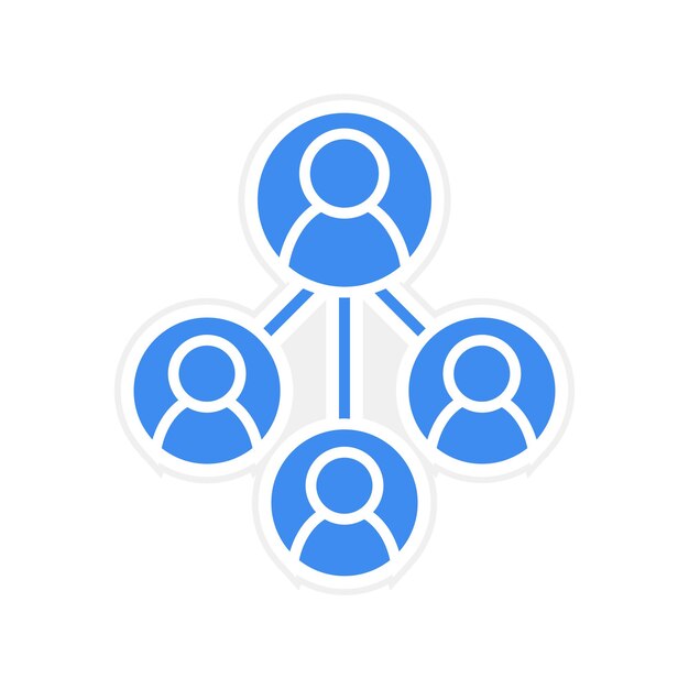 Immagine vettoriale dell'icona Delegation Of Work Può essere utilizzata per Agile