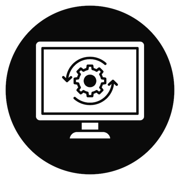 Immagine vettoriale dell'icona dell'ambiente Dev Può essere utilizzata per l'informatica