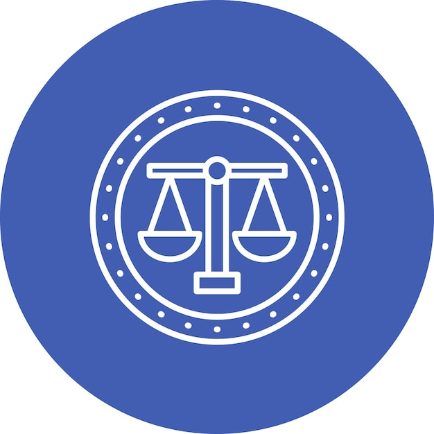 Immagine vettoriale dell'icona dell'associazione degli avvocati Può essere utilizzata per la legislazione legale