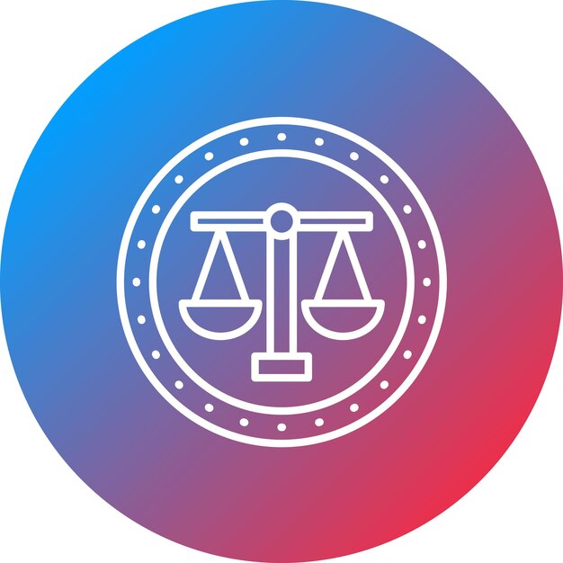 Immagine vettoriale dell'icona dell'associazione degli avvocati Può essere utilizzata per la legislazione legale