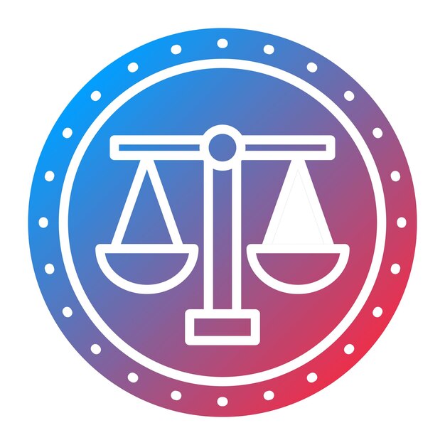 Immagine vettoriale dell'icona dell'associazione degli avvocati Può essere utilizzata per la legislazione legale