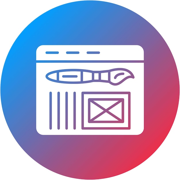 Immagine vettoriale dell'icona dell'interfaccia web Può essere utilizzata per lo sviluppo di applicazioni mobili