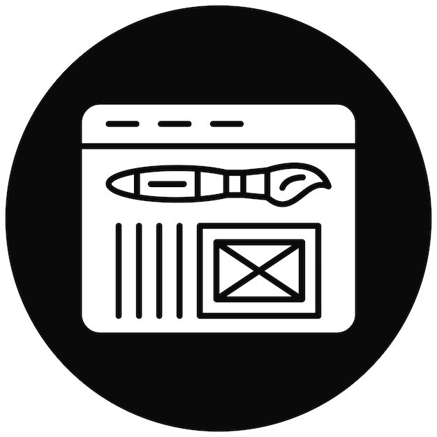 Immagine vettoriale dell'icona dell'interfaccia web Può essere utilizzata per lo sviluppo di applicazioni mobili