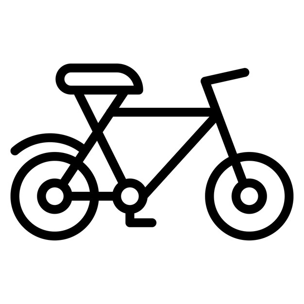 Immagine vettoriale dell'icona della bicicletta Può essere utilizzata per le attrezzature sportive