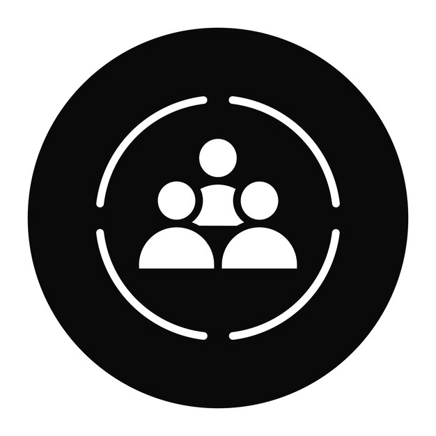 Immagine vettoriale dell'icona della comunità Può essere utilizzata per il crowdfunding