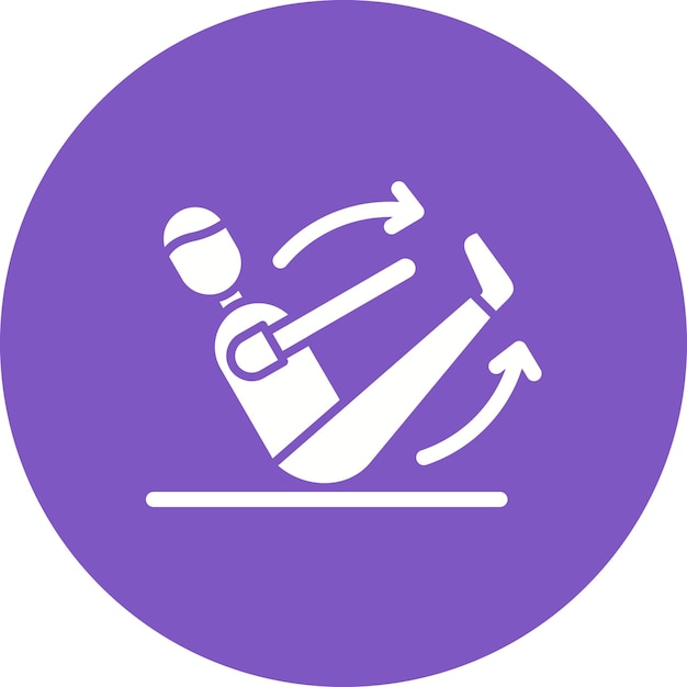 Immagine vettoriale dell'icona della terapia del corpo del movimento può essere utilizzata per la medicina alternativa