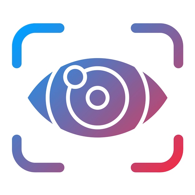 Immagine vettoriale dell'icona della visione Può essere utilizzata per l'optometrista