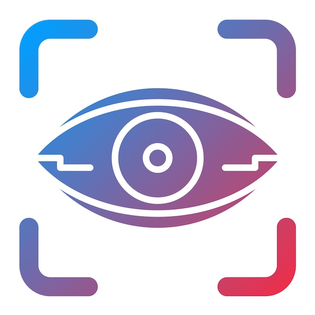 Immagine vettoriale dell'icona della visione Può essere utilizzata per The Future