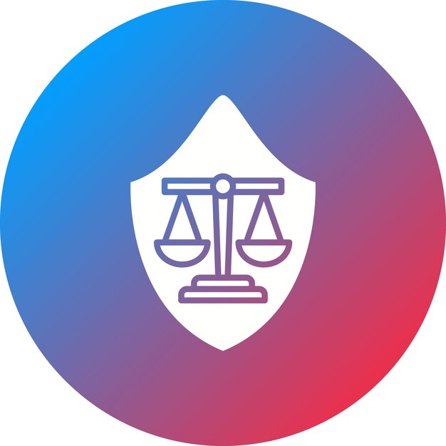 Immagine vettoriale dell'icona dello studio legale Può essere utilizzata per la legislazione legale