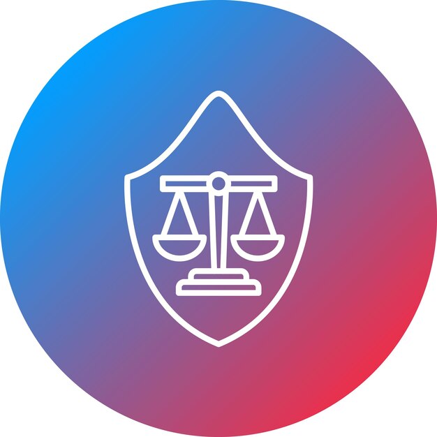Immagine vettoriale dell'icona dello studio legale Può essere utilizzata per la legislazione legale
