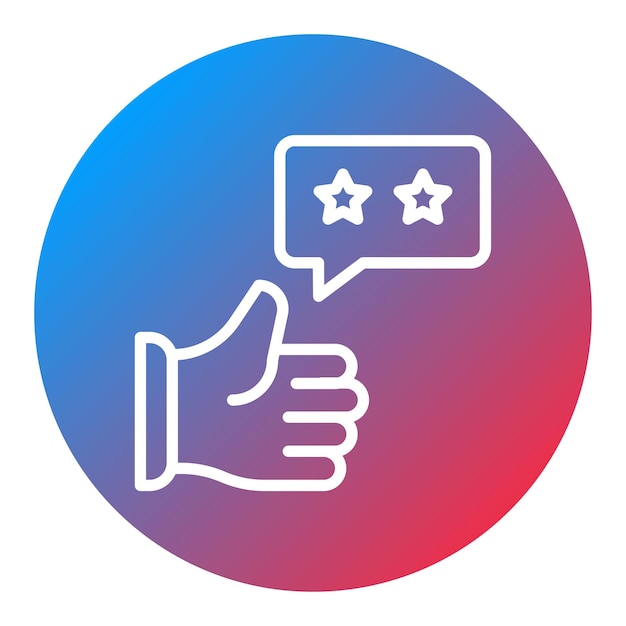 Immagine vettoriale dell'icona di feedback Può essere utilizzata per Shoemaker