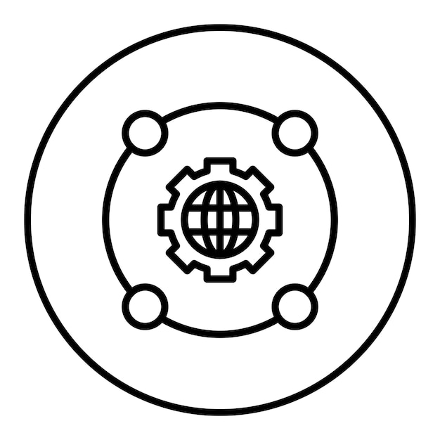 Immagine vettoriale dell'icona di integrazione di rete Può essere utilizzata per il networking