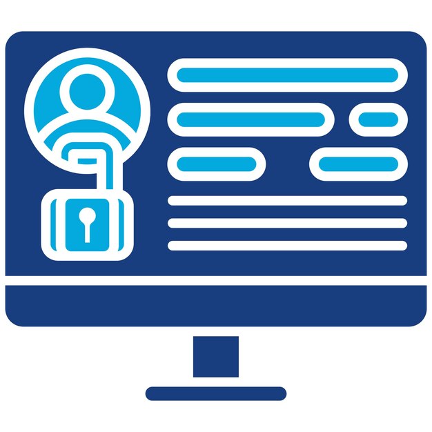 Immagine vettoriale dell'icona di login Può essere utilizzata per l'hosting web