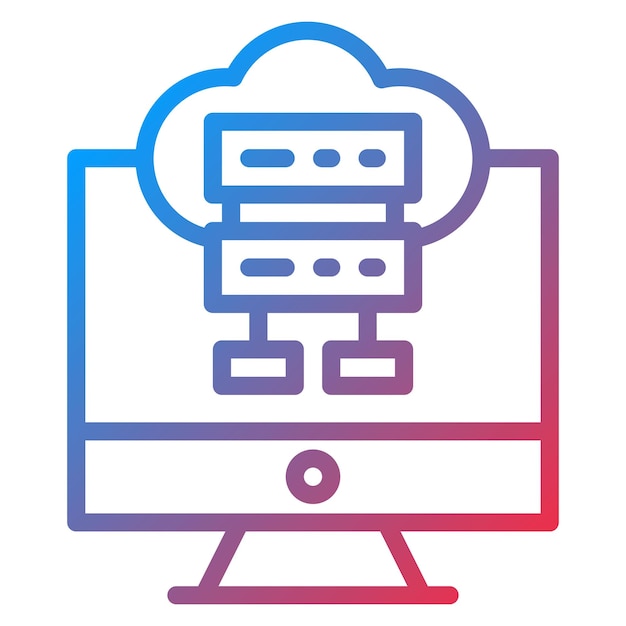 Immagine vettoriale dell'icona di virtualizzazione di rete Può essere utilizzata per il networking
