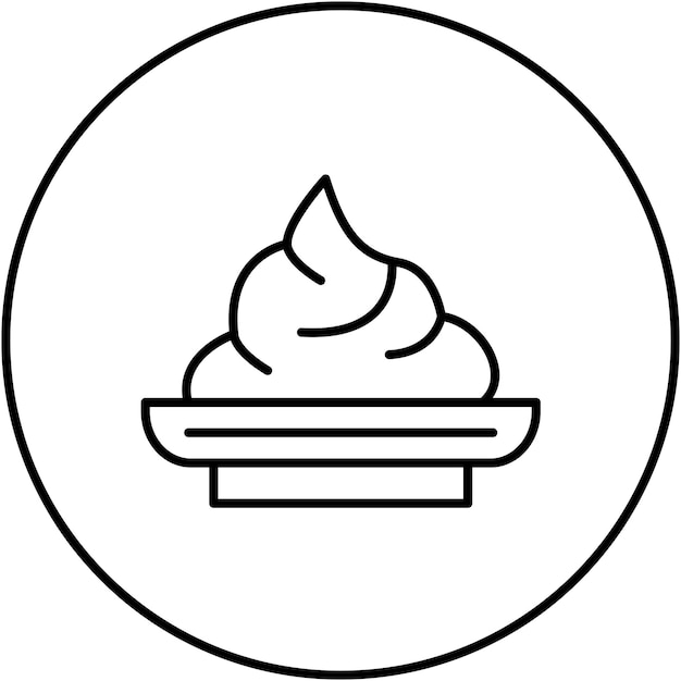 Immagine vettoriale dell'icona di Wasabi Può essere utilizzata per World Cuisine