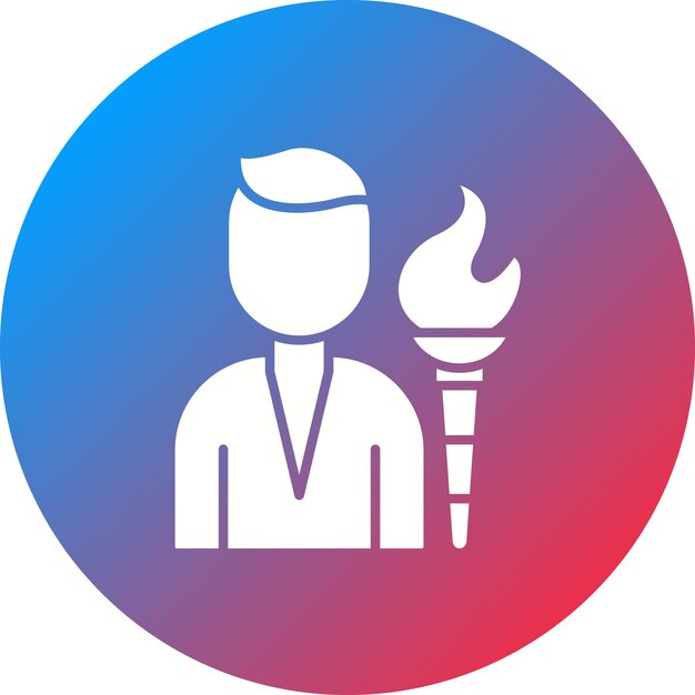 Immagine vettoriale dell'icona Fire Breather Può essere utilizzata per Circus