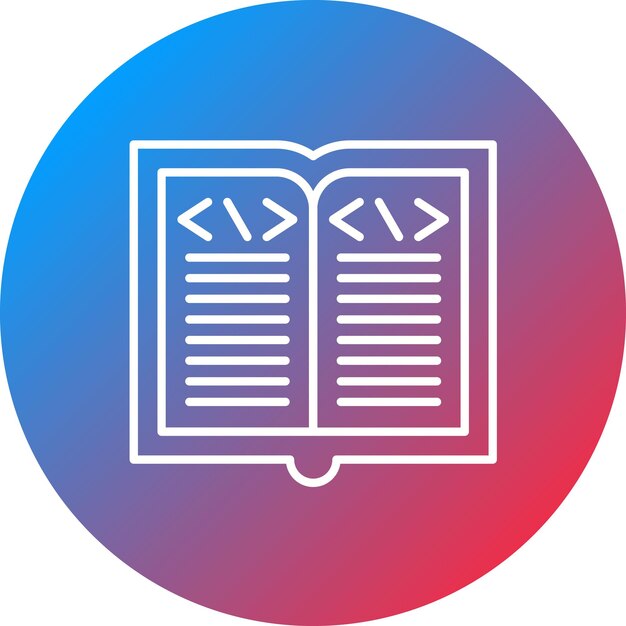 Immagine vettoriale dell'icona Learn To Code Può essere utilizzata per No Code
