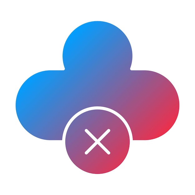 Immagine vettoriale di icone cloud inaccessibile Può essere utilizzata per l'hosting web