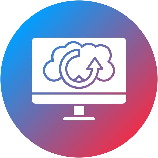 Immagine vettoriale di icone di backup Può essere utilizzata per Web Hosting