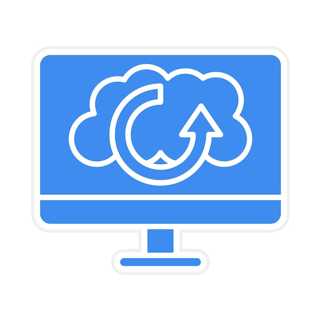 Immagine vettoriale di icone di backup Può essere utilizzata per Web Hosting