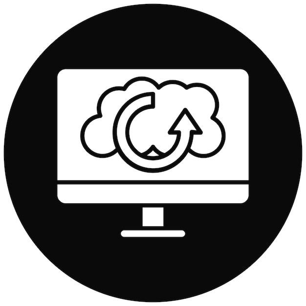 Immagine vettoriale di icone di backup Può essere utilizzata per Web Hosting