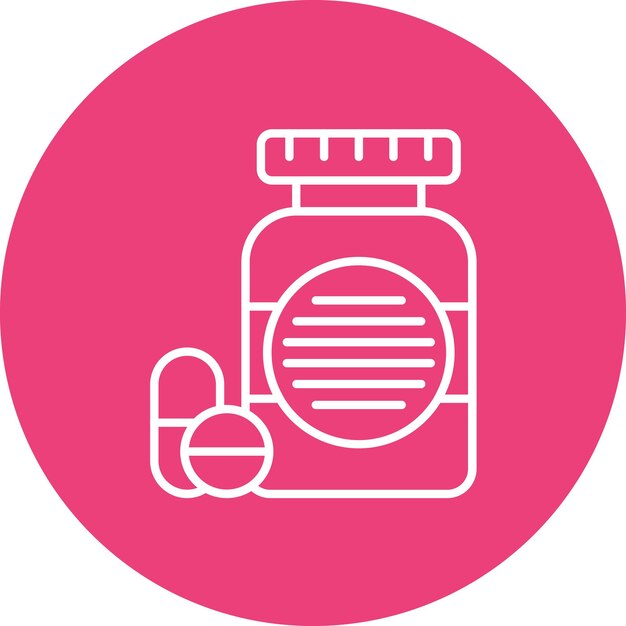 Immagine vettoriale di icone di farmaci Può essere utilizzata per la bioingegneria