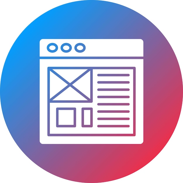 Immagine vettoriale di icone di layout Può essere utilizzata per l'esperienza utente