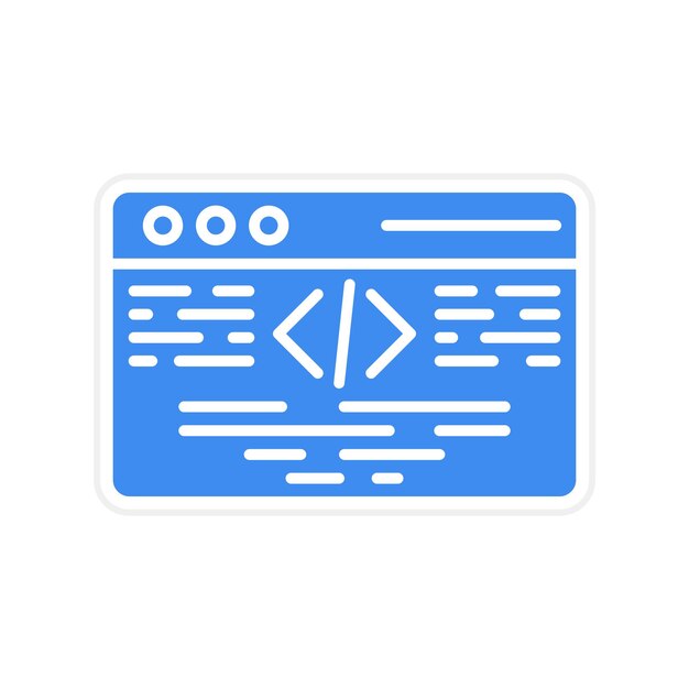 Immagine vettoriale di icone di linguaggio di programmazione Può essere utilizzata per Big Data