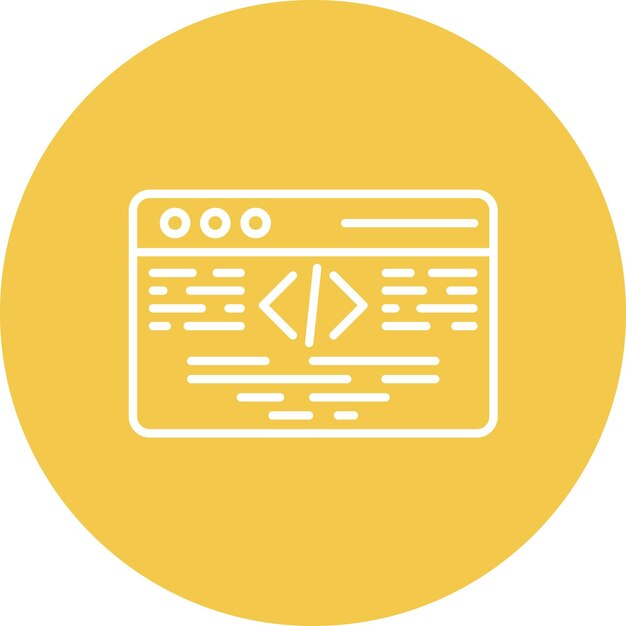 Immagine vettoriale di icone di linguaggio di programmazione Può essere utilizzata per Big Data