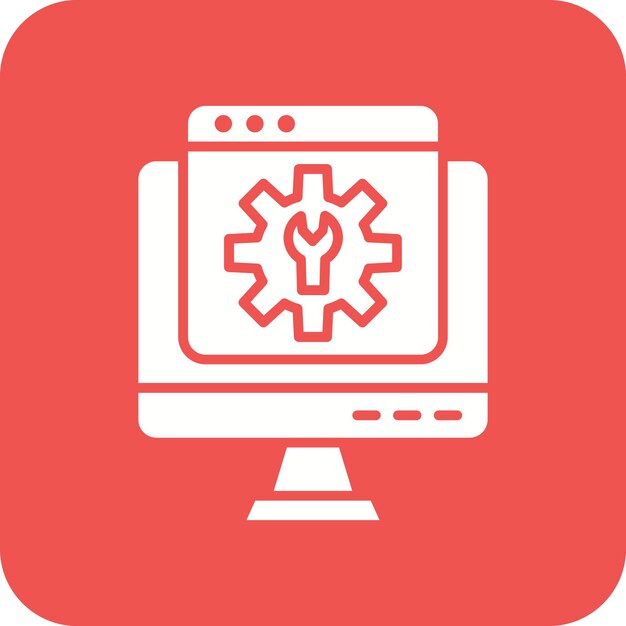 Immagine vettoriale di icone di ottimizzazione web Può essere utilizzata per il marketing online