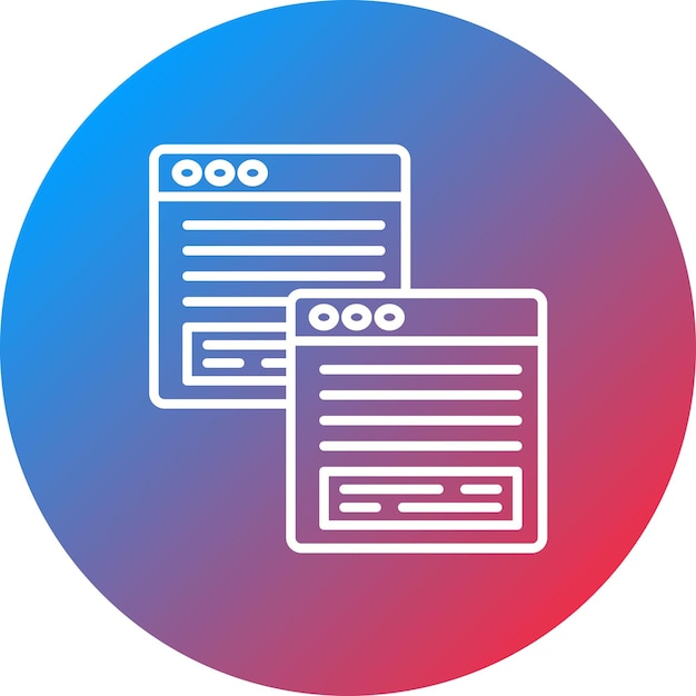 Immagine vettoriale di icone di pagine web Può essere utilizzata per l'esperienza utente