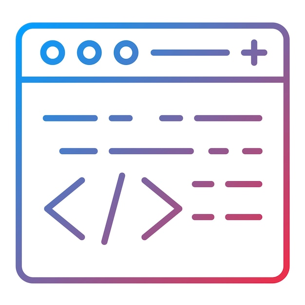 Immagine vettoriale di icone di programmazione Può essere utilizzata per la programmazione informatica