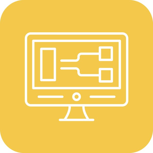 Immagine vettoriale di icone di programmazione visiva Può essere utilizzata per No Code