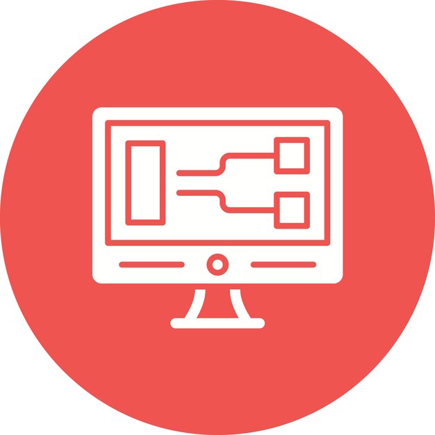 Immagine vettoriale di icone di programmazione visiva Può essere utilizzata per No Code