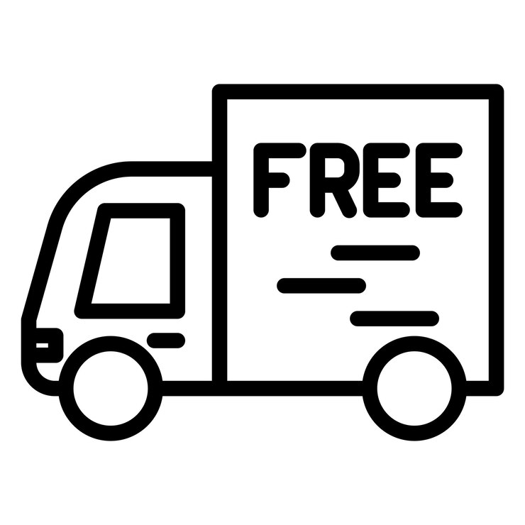 Vettore immagine vettoriale di icone di spedizione gratuita può essere utilizzata per il web store