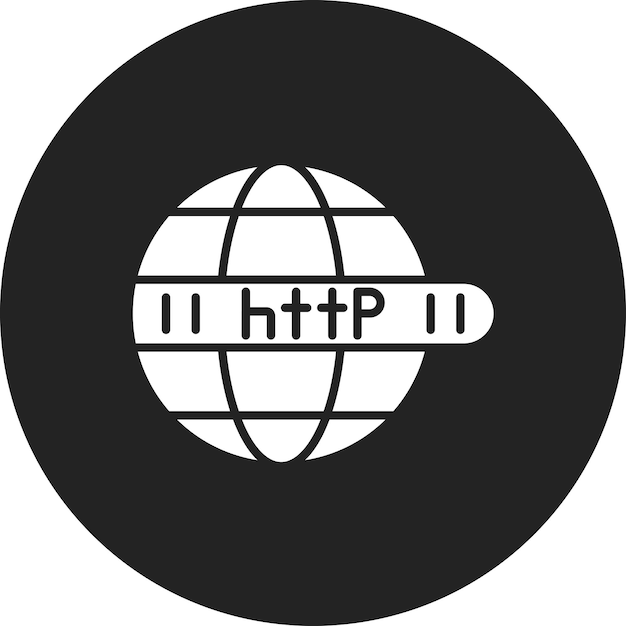 Immagine vettoriale di icone HTTP può essere utilizzata per il marketing su Internet