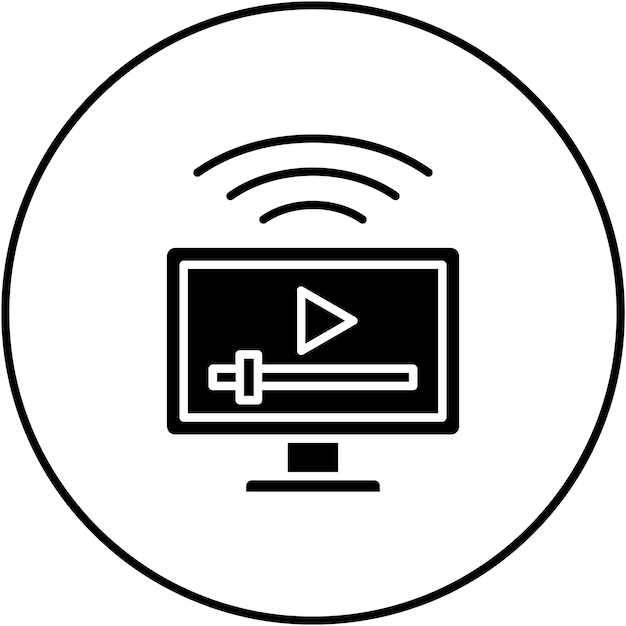 Immagine vettoriale di icone multimediali intelligenti Può essere utilizzata per l'Internet delle cose