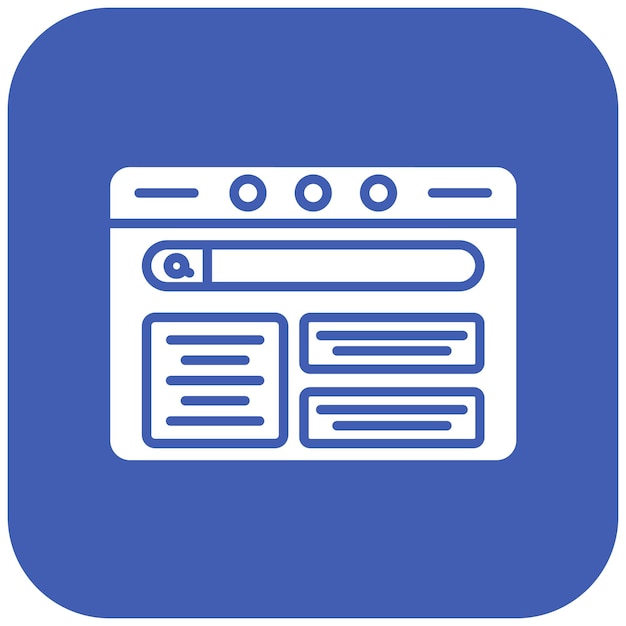 Immagine vettoriale di icone web di progettazione Può essere utilizzata per UX e UI