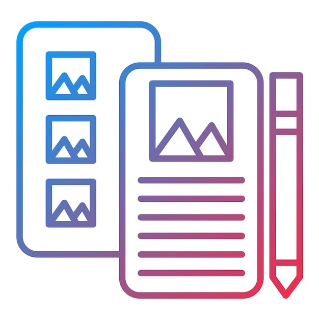 Immagine vettoriale di icone Wireframe ad alta fedeltà Può essere utilizzata per UX e UI
