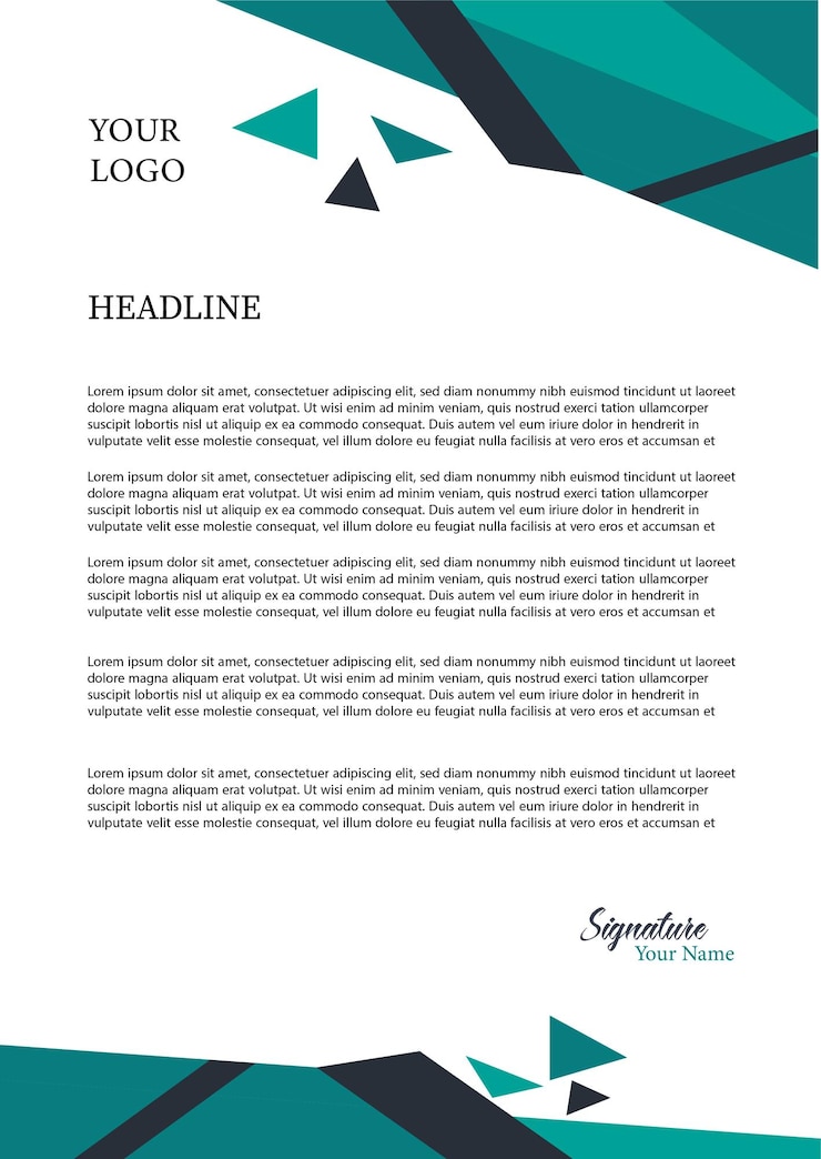 Vettore immagine vettoriale di progettazione di carta intestata professionale professionale formato a4