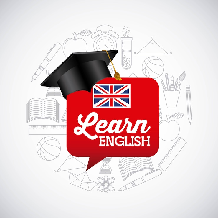 Vettore impara il design inglese
