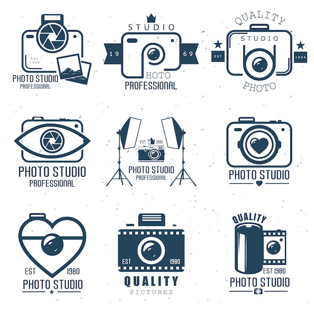 Imposta il logo dello studio fotografico. Elemento web