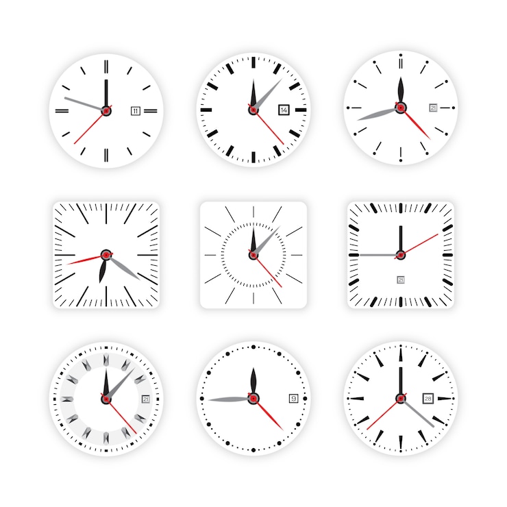 Vettore imposta il timer per la composizione dell'orologio