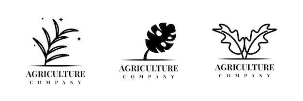 Impostare il design del modello di logo agricolo