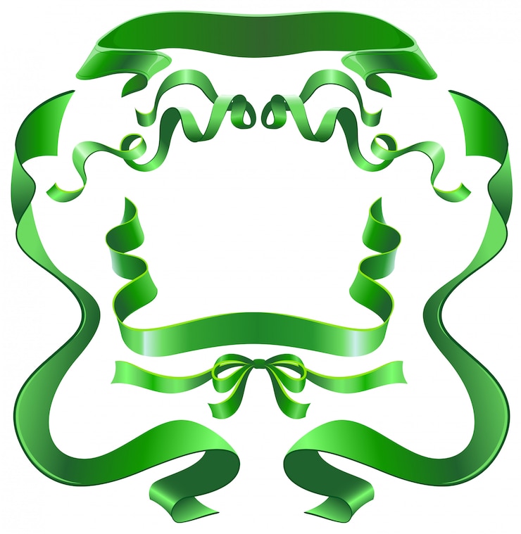 Vettore impostare il nastro verde