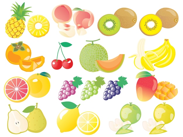 Impostare l'illustrazione dei frutti