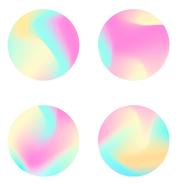 Impostare la sfera colorata sfumata in stile alla moda