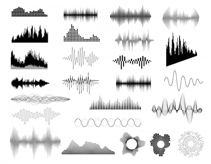 Vettore impostazione delle onde sonore